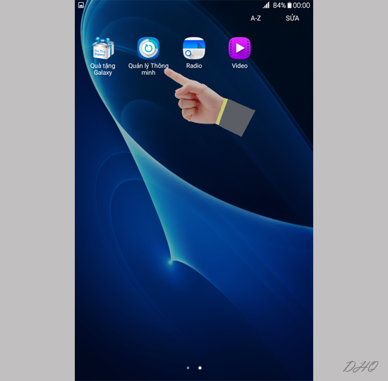 Vào ứng dụng Quản lý thông minh